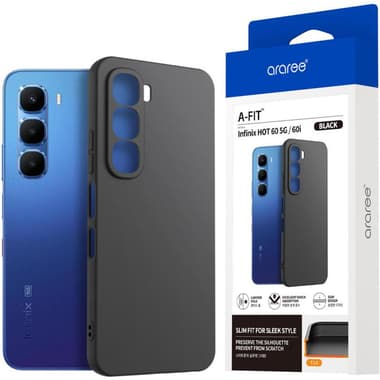 اراري فيت -آ
غطاء خلفي للهاتف الذكي, متوافق مع انفينيكس HOT 60/HOT 60i, اسود