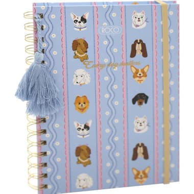 Roco Johnshen Notebook
Tassel - Dog, A5, 80 Sheets, Single Ruled (Arabic), Blue