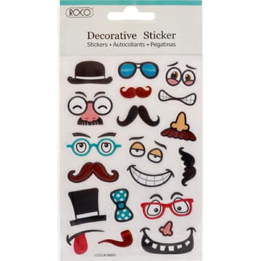 Roco Twin Seven Stickers
Fun & New - Make Face (Embossed), 26 Pieces