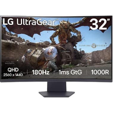 LG UltraGear 32GS60QC 32" Gaming Monitor
LED, LED, 180 Hz, 1ms (GtG), Black