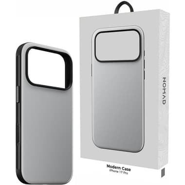Nomad Modern Back Cover Mobile Case with MagSafe
for iPhone 17 Pro, Lunar Grey