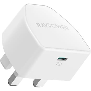 راف باور PC1041 -آر بي واط 20 شاحن جداري صغير
توصيل الطاقة - يو اس بي بي دي, أحادي USB-C, ابيض