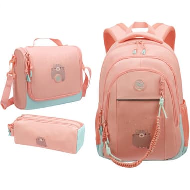 Atrium Active Backpack with Accessory
for 15.6" (Device), Peach/Teal