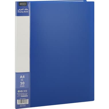 Roco Display Book
10 Pockets, A4, Polypropylene, Blue