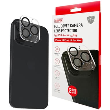 Techpick Camera Lens Protector (Full Frame) Smartphone Camera Accessory
for iPhone 16 Pro/iPhone 16 Pro Max, Clear