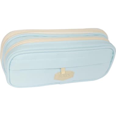 Roco Soft Pencil Case
Plain Color with Printed Logo, Front Pocket, Sky Blue