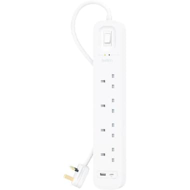 Belkin Surge Protector + USB Charger
4 Outlet;2 Port (1X USB/1X USB-C), 2.00 m ( 6.56 ft )