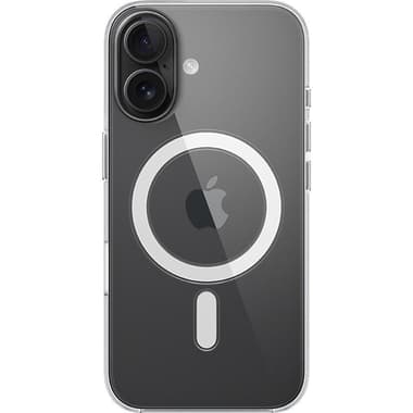 Apple Clear Back Cover Mobile Case with MagSafe
for iPhone 16, Clear