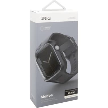 Uniq Monos Smartwatch Fit Case with Band
for Apple Watch Series 8 41/Watch Series 7 41/Watch SE 40 2nd Gen, Black