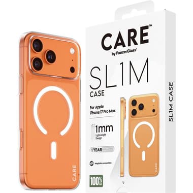 PanzerGlass SL1M Back Cover Mobile Case with MagSafe
for iPhone 17 Pro Max, Transparent