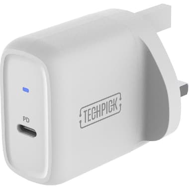 تيكبيك سي بي دي 3.0 بي بي اس-شاحن جداري يو اس بي
توصيل الطاقة - يو اس بي بي دي, أحادي USB-C, ابيض