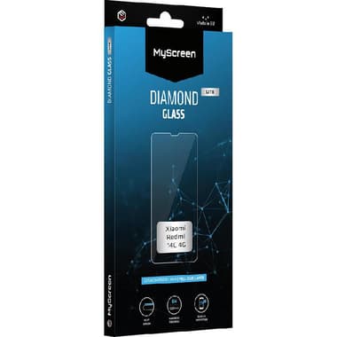 MyScreenPROTECTOR DIAMOND GLASS edge Lite Smartphone Screen Protector
Full Glue, Black, for Xiaomi Redmi 14C