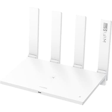 HUAWEI WiFi AX3 Wireless Router
5 GHz: up to 2402 Mbps/2.4 GHz: up to 574 Mbps, up to 128 Devices, Dual Band (2.4 GHz/5 GHz), Wi-Fi 6 (802.11ax), 4 Port (LAN/WAN Auto Adapter),