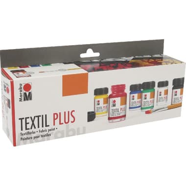 Marabu TEXTIL Plus Water-based Opaque Textile Fabric Painting
15.00 ml ( .53 oz ), 6 Paints