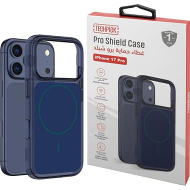 Techpick Pro Shield Back Cover Mobile Case with MagSafe
for iPhone 17 Pro, Blue