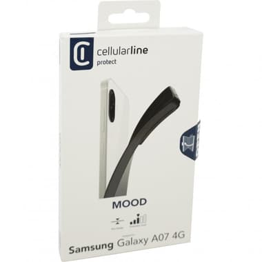 Cellularline MOOD Back Cover Mobile Case
for Samsung Galaxy A07 , Black
