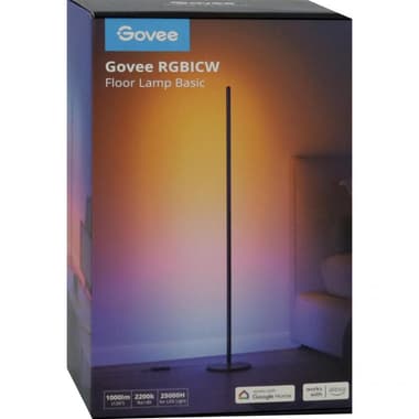 Govee RGBICW Smart Floor Lamp Basic
Bluetooth, Black