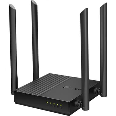 TP-Link Archer C64 Broadband Router
Wireless AC (802.11ac), Dual Band (2.4 GHz/5 GHz), 4 Port (LAN)/Single Port (WAN), 4 Port (GbE-LAN)/Single Port (GbE-WAN), Black