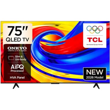 تي سي ال 75 بوصة تلفزيون ذكي
دقة 4 كيه كيو ليد, 60 Hz, اسود, P7L