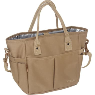 Atrium Lunch Bag
Front Pockets, Top Wide Opening, Mocha