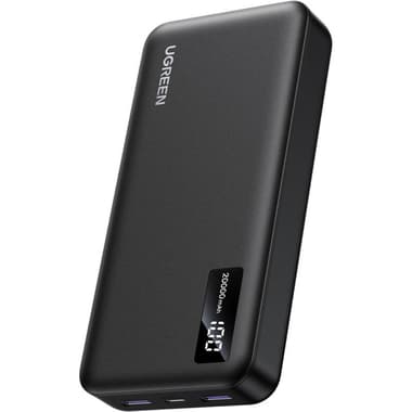Ugreen PB311 Power Bank 10000 mAh 20W
PD Fast Charging, 10000 mAh, Dual USB (1X USB/1X USB-C), Black