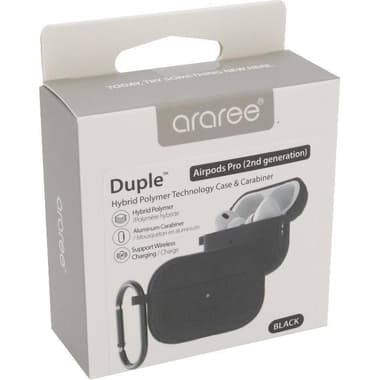 Araree Duple Earbuds Case
for Apple AirPods Pro 2nd Gen, Black