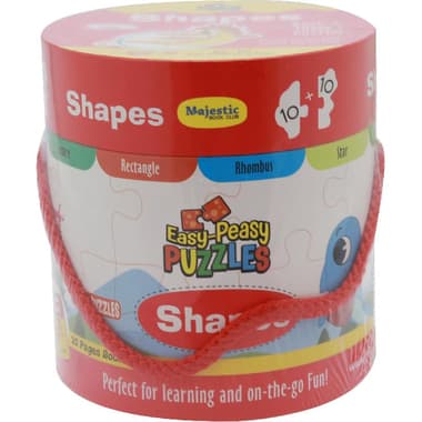 Majestic Book Club Easy-Peasy Shapes Puzzle & Activity Set
20 Pieces, English, 3 Years and Above