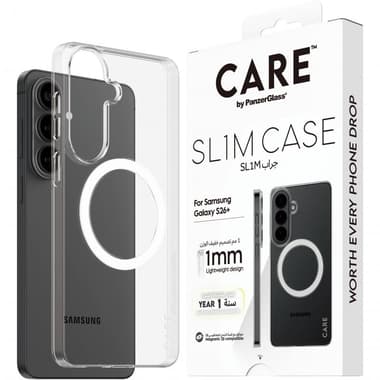 PanzerGlass SL1M Back Cover Mobile Case with MagSafe
for Samsung Galaxy S26+, Transparent