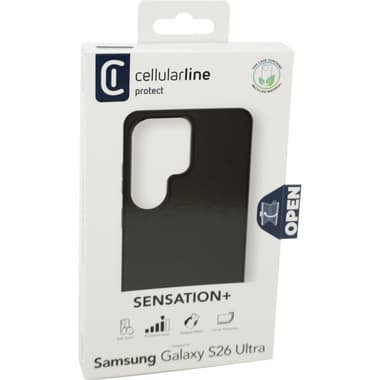 Cellularline Sensation+ Back Cover Mobile Case
for Samsung Galaxy S26 Ultra, Black