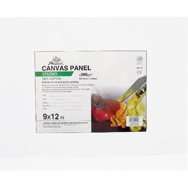 Phoenix Artist's Canvas Panel Board
Rectangle, Rough Finish, 9 X 12 in