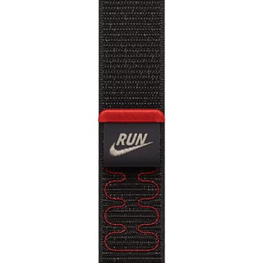 Apple Nike Sport Loop Wrist Strap
for Apple Watch Series 11 42/Watch Series 10 42, Nylon Weave, Reflective Yarn, Midnight Black