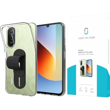جست ان كيس سوفت
غطاء خلفي للهاتف الذكي مع حزام, لهاتف Xiaomi Redmi A7 Pro, شفاف