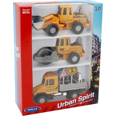 Welly Urban Spirit Construction Vehicle Die-cast Toy Model
Yellow/Red, 3 Years and Above