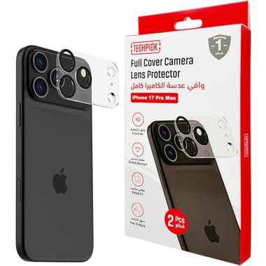 Techpick Camera Lens Prote Smartphone Camera Accessory
for iPhone 17 Pro Max, Clear