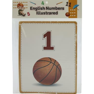 English Numbers Flash Cards
English