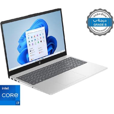Renewed Grade B HP Notebook Laptop
15.6", Intel Core i7, 16 GB RAM, 512 GB NVMe M.2 SSD, Windows 11, Intel Iris Xe Graphics