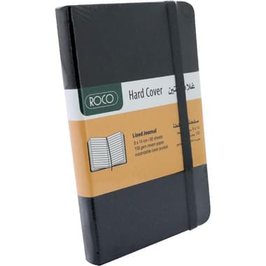 Roco Notebook
Embossed, Elastic Band, 9 X 14 cm, 160 Pages (80 Sheets), 1 Subject, Lined, Black