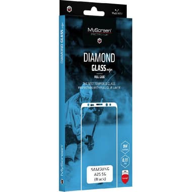 MyScreenPROTECTOR DIAMOND GLASS edge Smartphone Screen Protector
for Samsung Galaxy A25 5G, Full Glue, Black