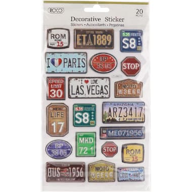 Roco Pop-up Stickers
Assorted Plates, Signages