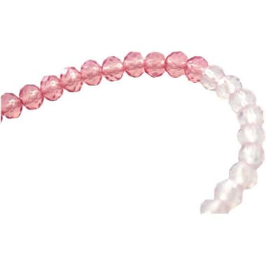 Royal Falcon Beads
Glass Faceted,Rondelle, Ombre Pink