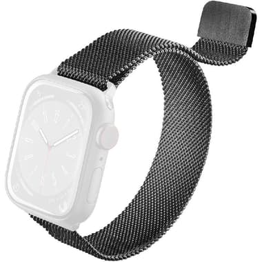 Cellularline Steel Band Wrist Strap
for Apple Watch Series 11 42/Watch Series 10 42/Watch Series 9 41/Watch SE 40, Stainless Steel, Black