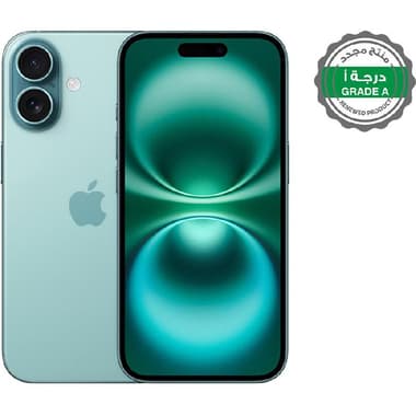 Renewed Grade A Apple iPhone 16 Plus
256 GB, Teal, 5G