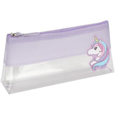Soft Pencil Case
Clear Design with Unicorn Logo, Durable, Light Purple