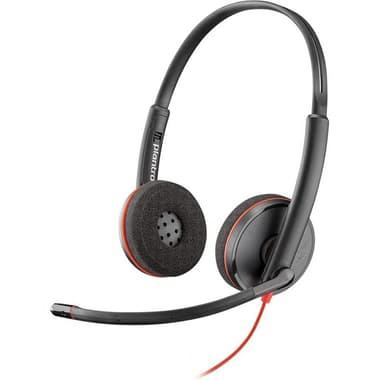 Poly BW 3220 On-Ear Headphones
Wired, Built-in Microphone, Black