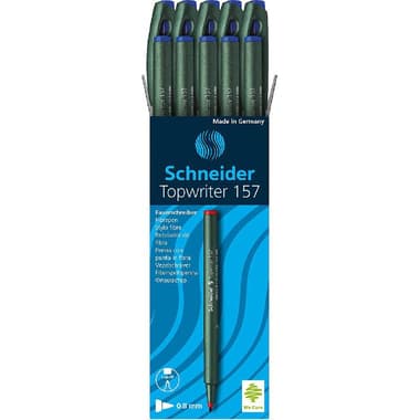 شنايدر توب رايتر 157 قلم فايبر
أزرق لون الحبر, 0.8 MM, ذو رأس فيبر صلب, قطع 10