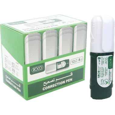 Roco Correction Pen
1 mm Metal Frame Round Tip, White