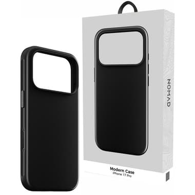 Nomad Modern Back Cover Mobile Case with MagSafe
for iPhone 17 Pro, Vulcan Black