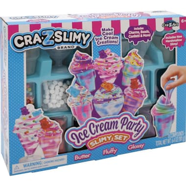Cra-Z-Art Cra-Z-Slimy Ice Cream Party Slimy Set Slime Toy
Assorted Color, 6 Years and Above