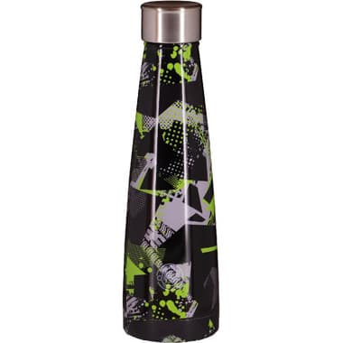 Atrium Abstract Camouflage Pattern Water Bottle
420.00 ml ( 14.78 oz ), Black/Green