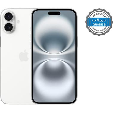 منتج مجدد درجة ب ابل آيفون 16
128 جيجابايت, ابيض, 5G